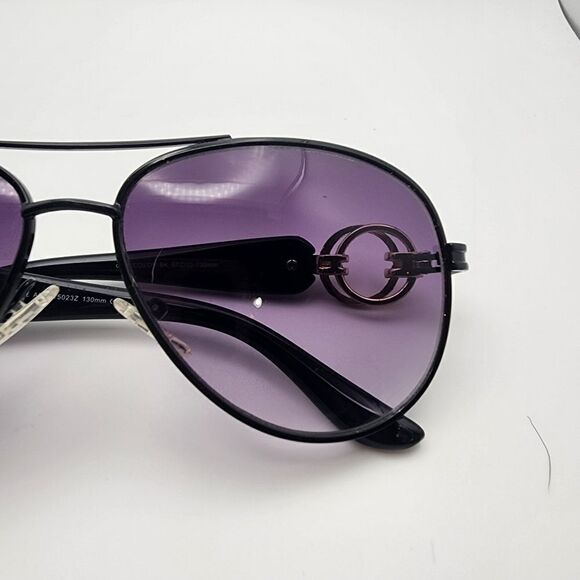 Elle Black Aviator Sunglasses & Case main image 12